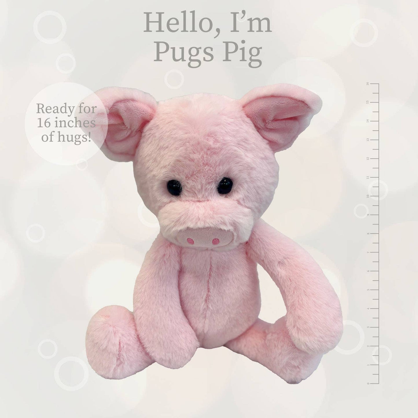 Pugs Pig Lg/16"