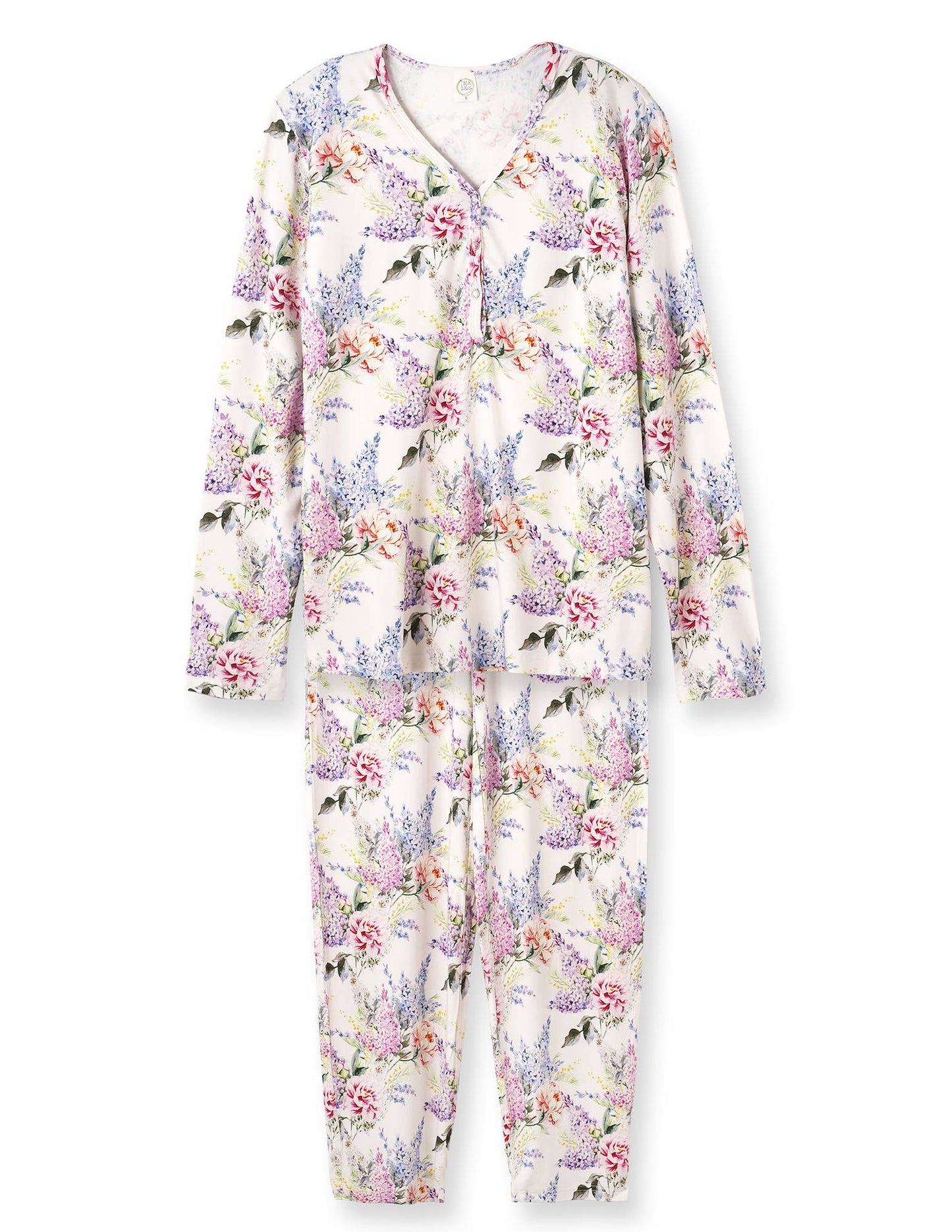 Dream Blossom Matching Family Pajamas – Soft Bamboo: PJ Set Women S