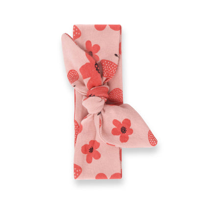 Soft Cotton Baby Girl Headbands – Adjustable One Size: Soft Coral