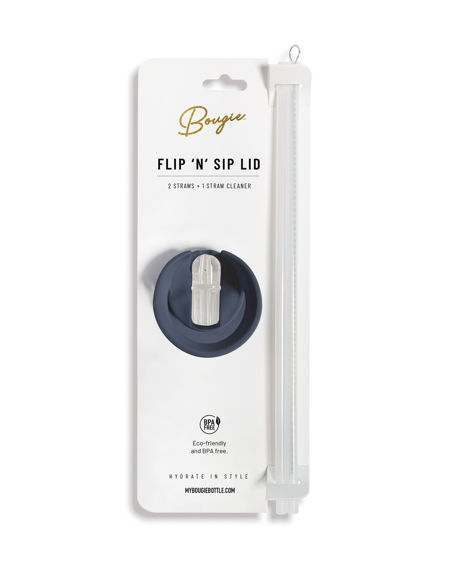 Replacement Flip ’N’ Sip Lid - Leak-Proof Handle with Straws