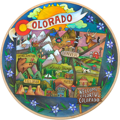 "Rocky Mountain High" | Colorado Lazy Susan