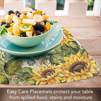 Sunflower Wedge Reversible Flexible Placemat