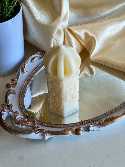 Castle Cylindrical Candle 2x4.5in - Religion - Shaped