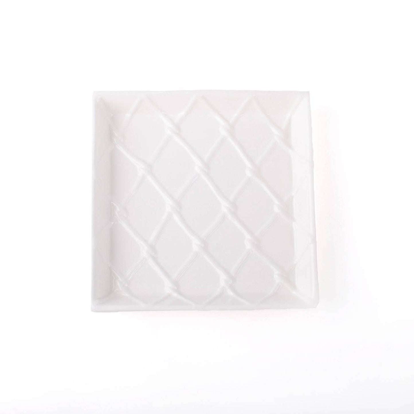 8 Oak Lane - White Textured Beverage Napkin Tray