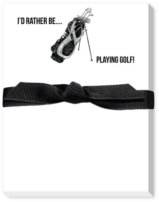 I'D RATHER BE PLAYING GOLF MINI NOTEPAD