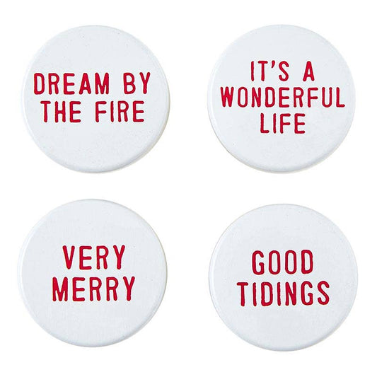 Holiday Wine Stopper Set 4