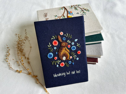 Handmade Journal with Cute Embroidery & Inspirational Quote, Collection Rory