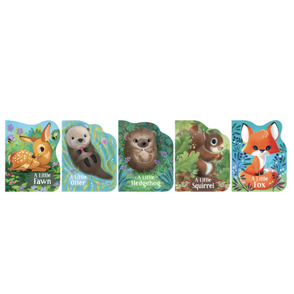 Cute Animals Book Set (Otter, Hedgehog, Deer, Squirrel, Fox)