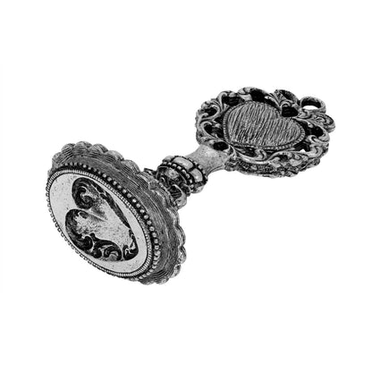 1928 Jewelry - 1928 Jewelry Filigree Heart Wax Seal Stamp