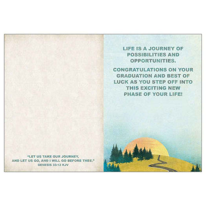 Legacy - The Journey - Faith Graduation For Him Card