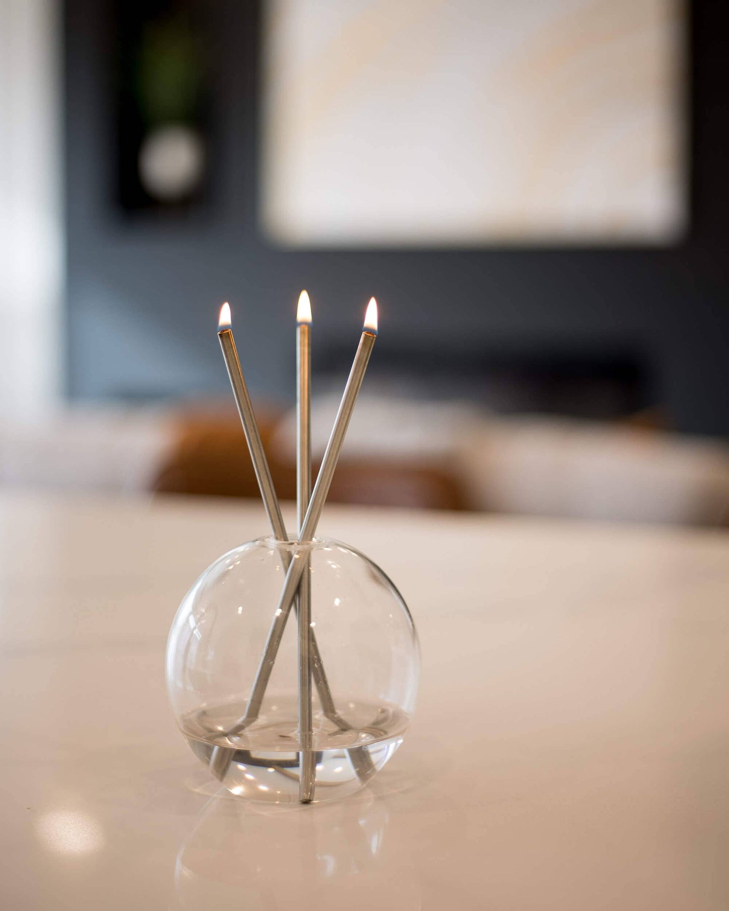 Silver Everlasting Candles – Reusable Steel Oil Candles