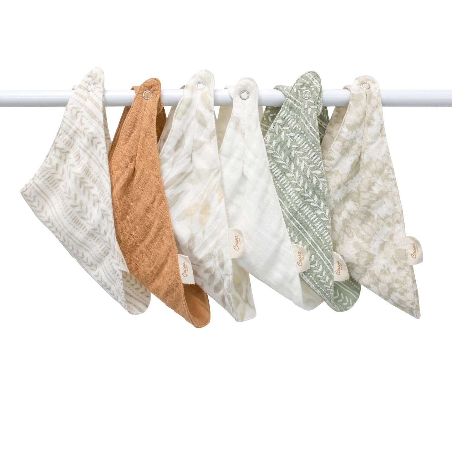 Willow Sage Muslin Cotton Bandana Baby Bib (3 Pack)