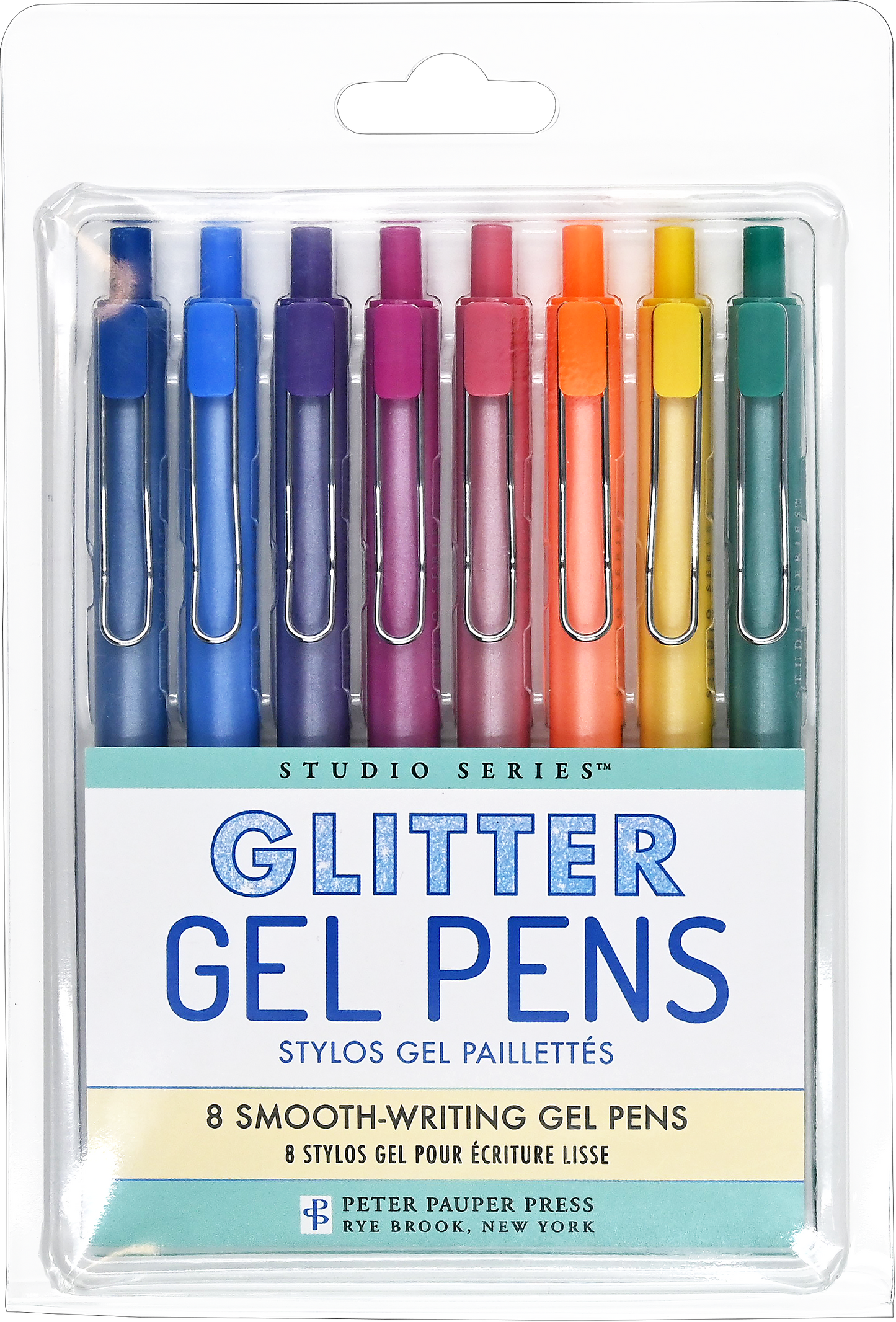 Peter Pauper Press - Bolígrafos de gel con purpurina Studio Series
