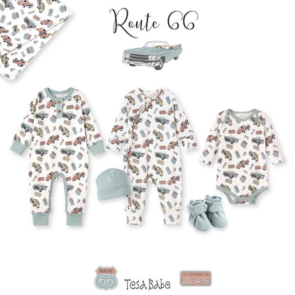 Classic Car Baby Bodysuit – Bamboo Long Sleeve One-Piece: 12-18M
