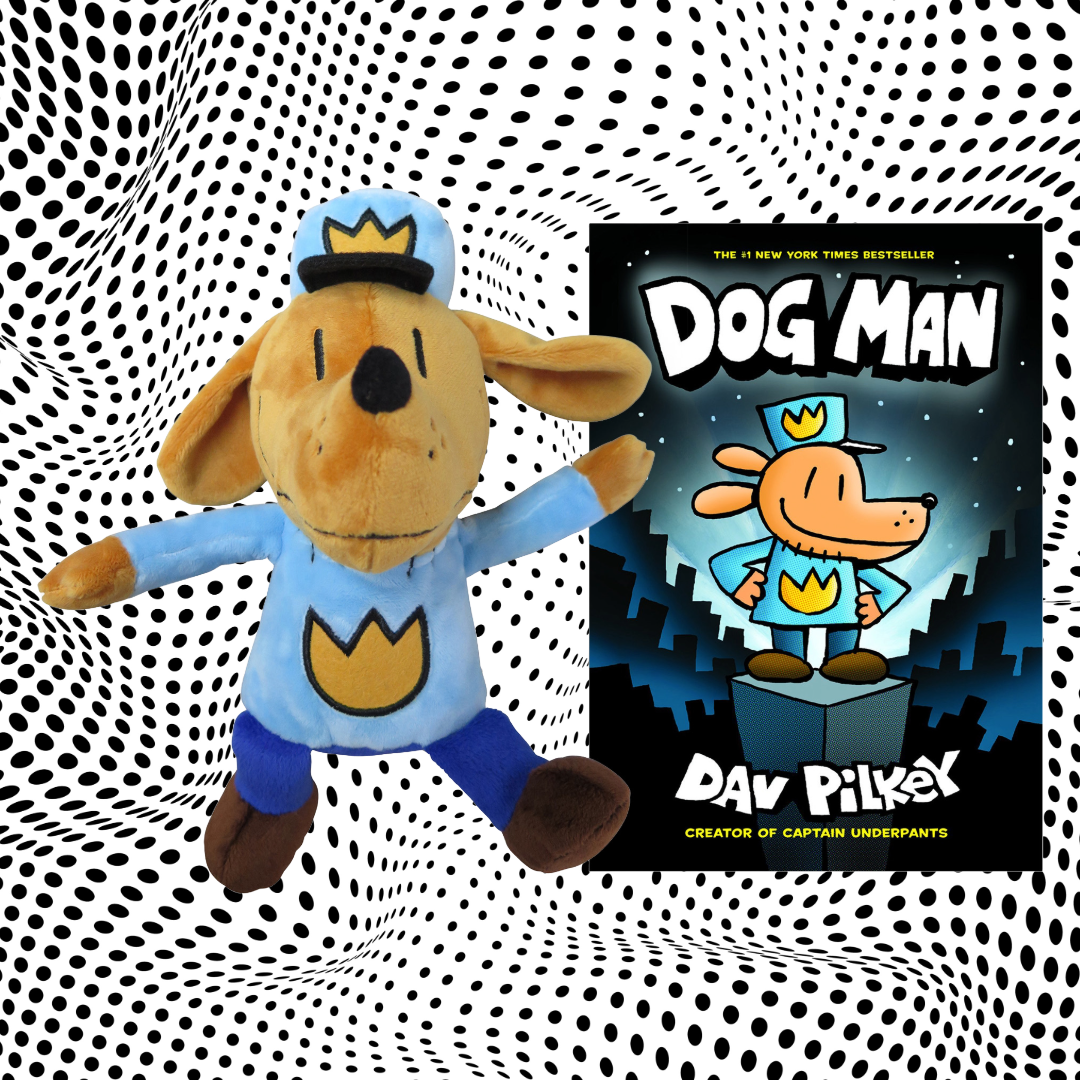 Dog Man 9.5" Plush & Hardcover Book SOLD SEPARATELY