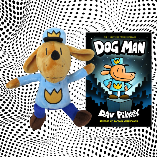 Dog Man 9.5" Plush & Hardcover Book SOLD SEPARATELY