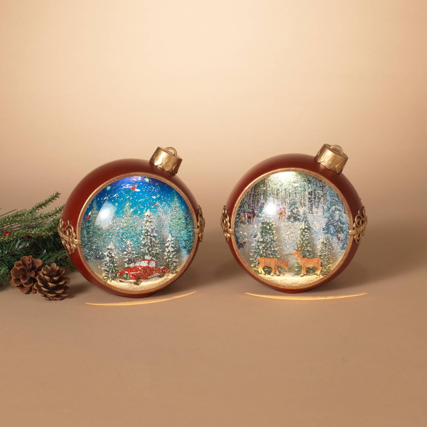 Lighted Musical Spinning Water Globe