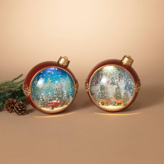 Lighted Musical Spinning Water Globe
