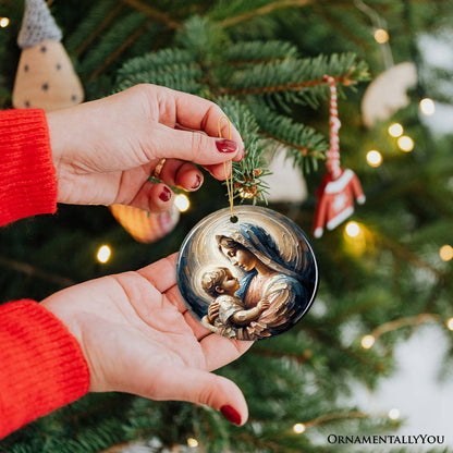 Virgin Mary and Baby Jesus Ornament