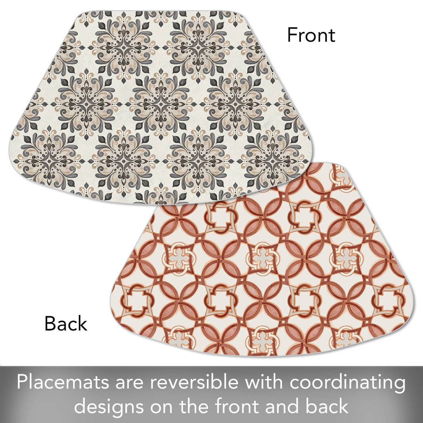 Medallion Wedge Reversible Flexible Placemat