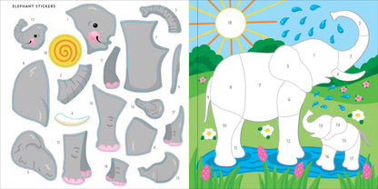 Wild Animals First Color by Sticker Book