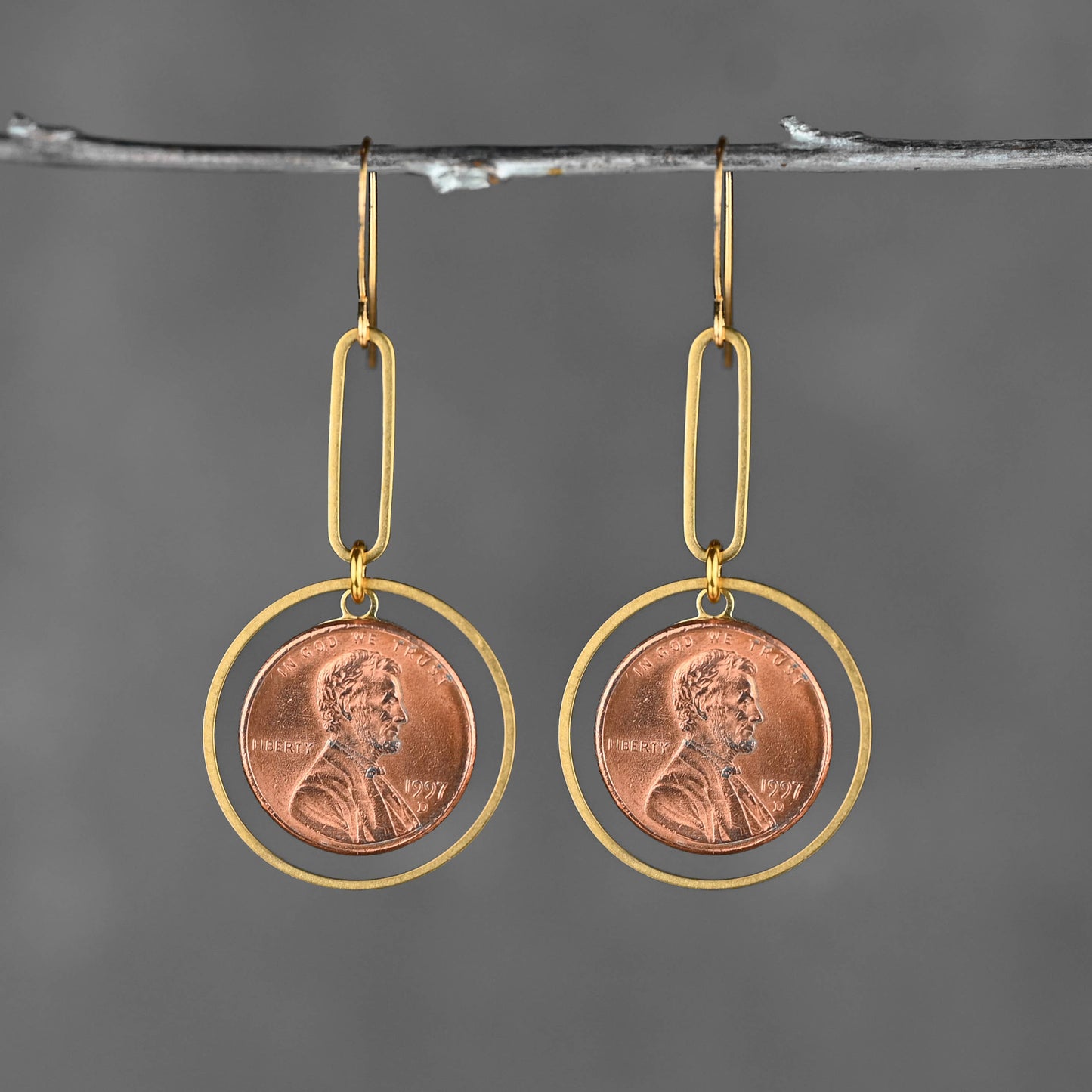 A Lucky Penny For Your Thoughts Earrings