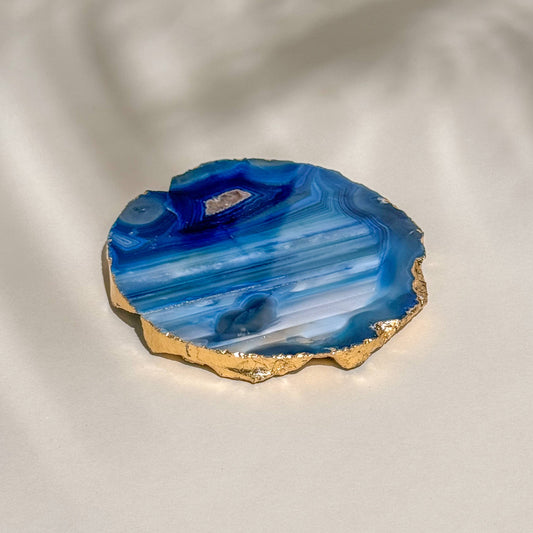 Coasters S/4 Blue Agate