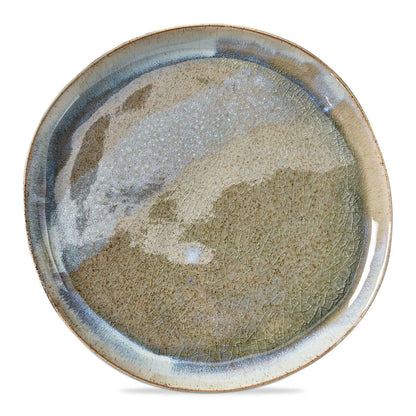 Montauk Round Plate Blue Porcelain Summer