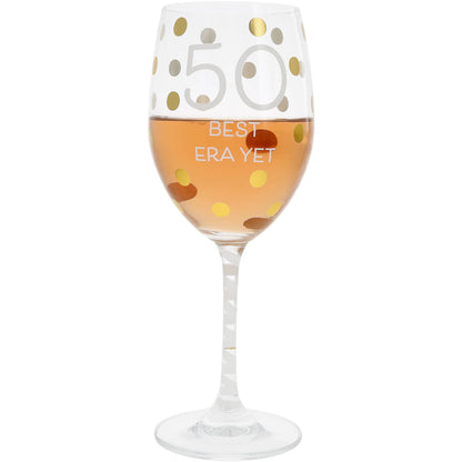 50 - Gift Boxed 16 oz Crystal Wine Glass