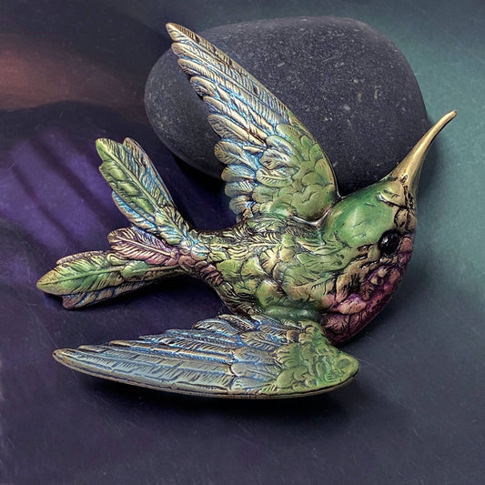 Hummingbird Brooch Pin