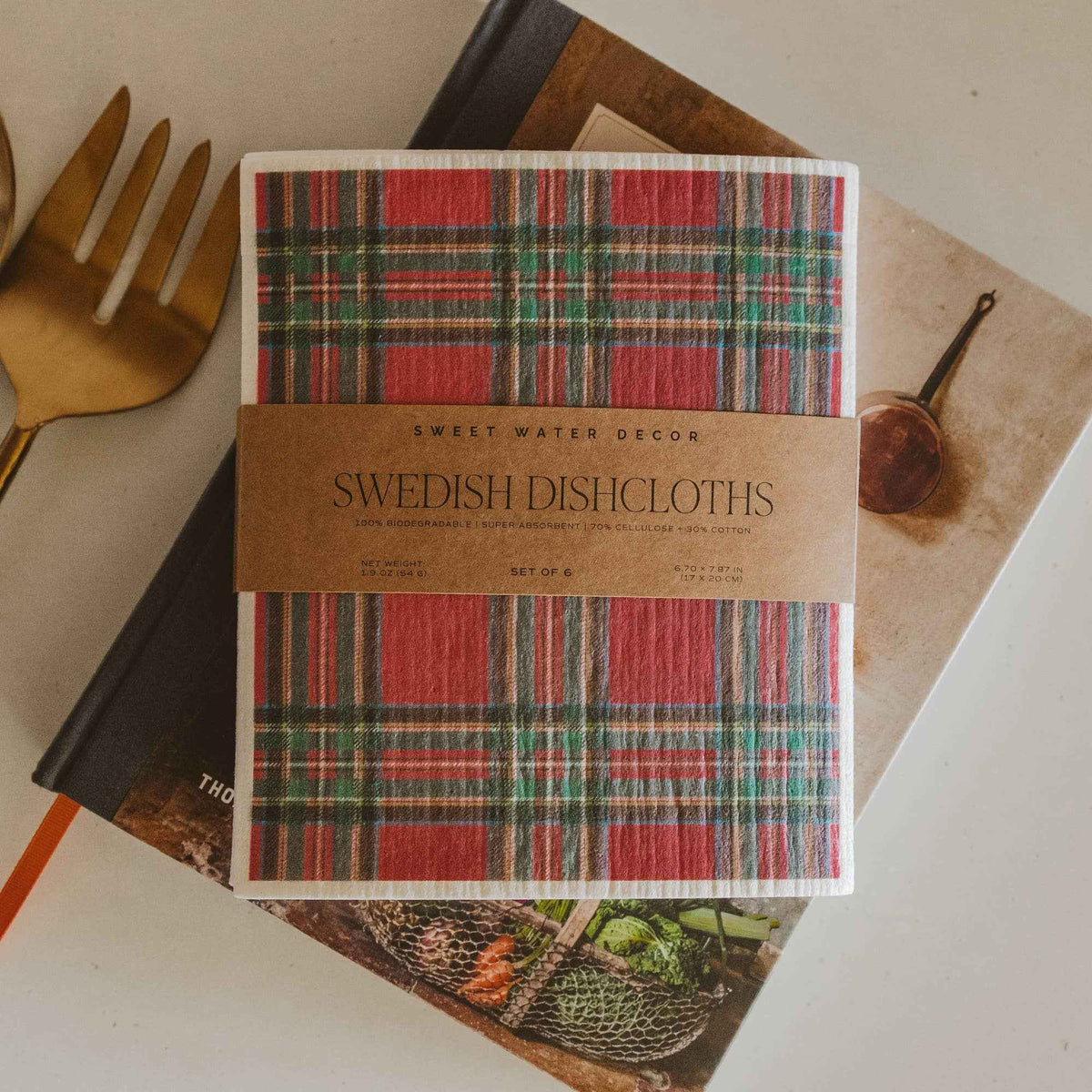 *NEW* Holiday Pattern Swedish Dishcloths, Set of 6