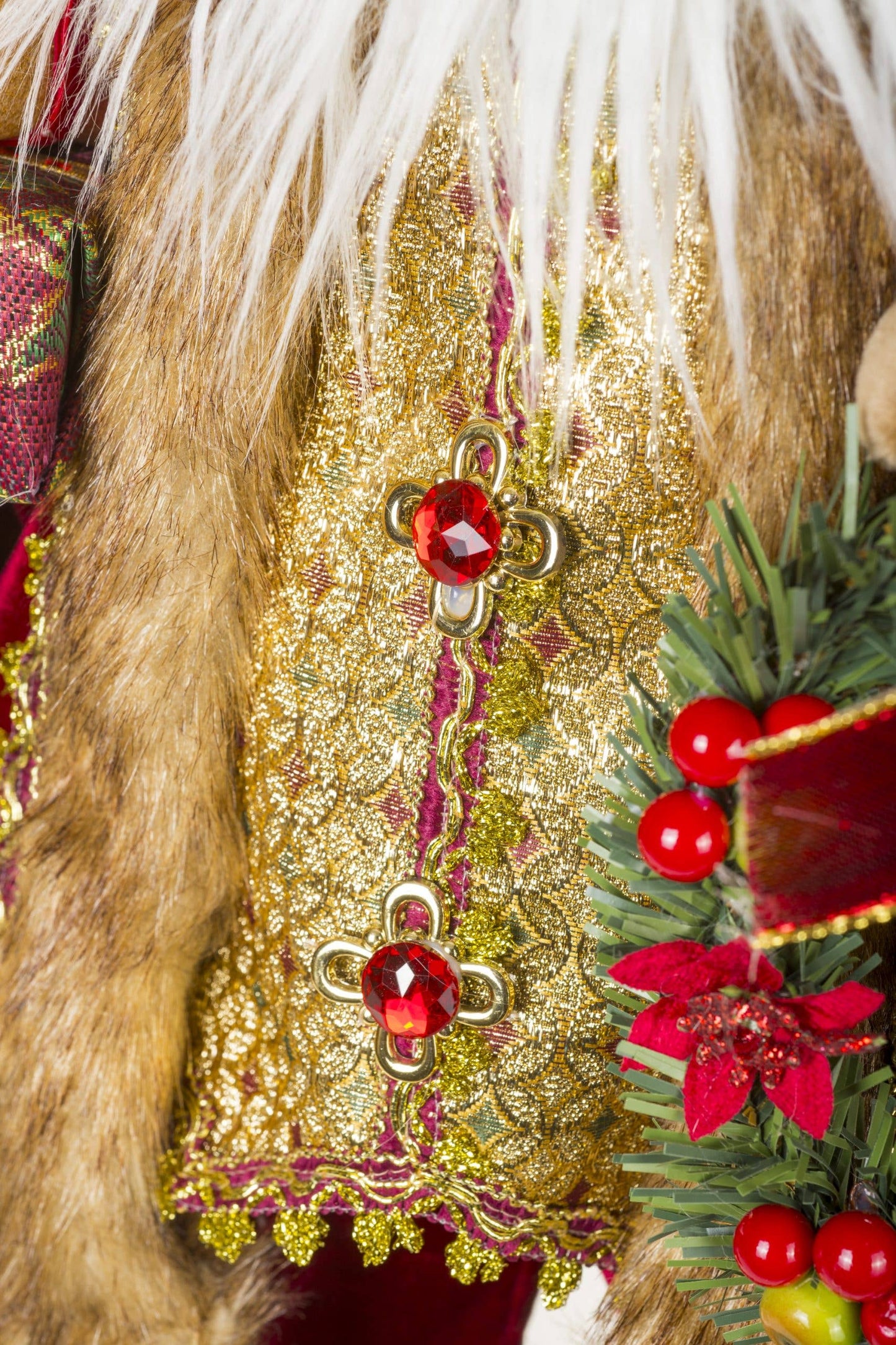 Santa - Burgundy/Gold