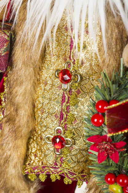 Santa - Burgundy/Gold