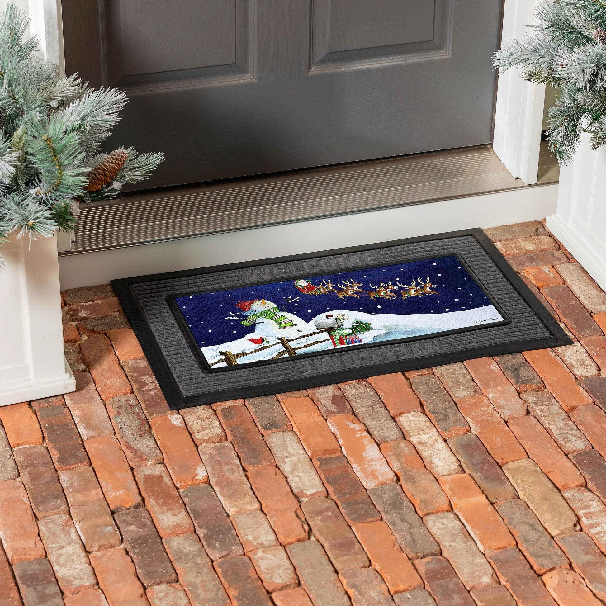 Santa & Snowman Sassafras Switch Mat