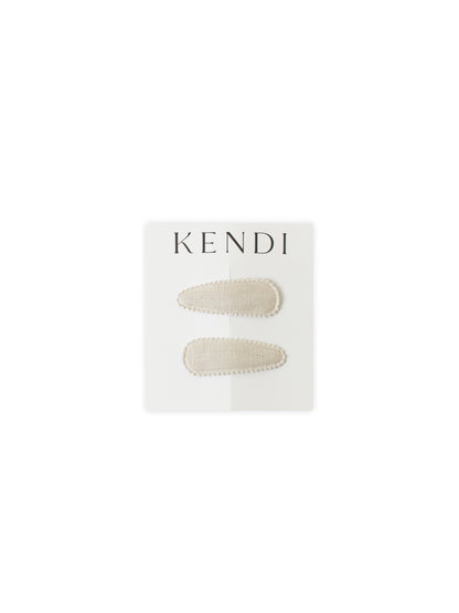 Hair Clips 2 Pc Neutral