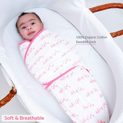 LollyBanks - Child of God - Pink Swaddle Sack