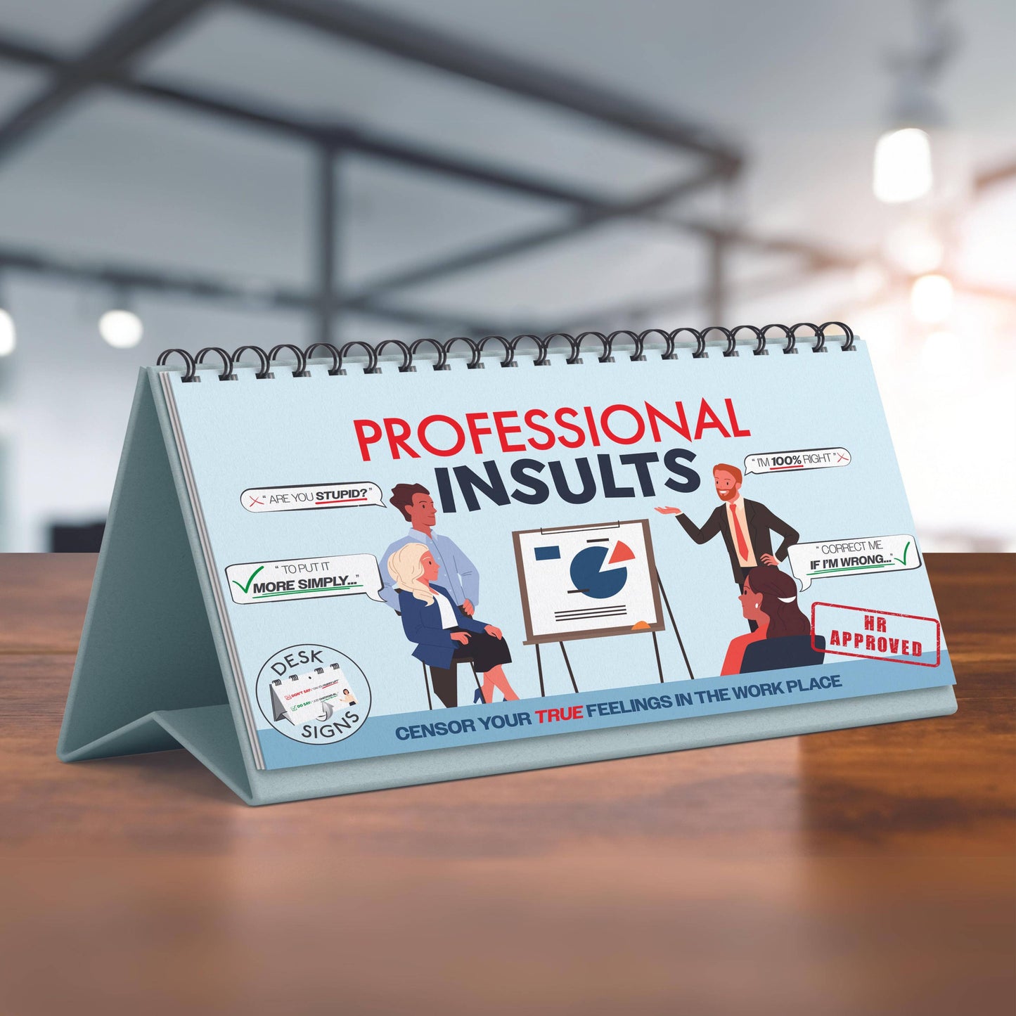 Professional Insults Gag Flip Book - Novelty Gifts