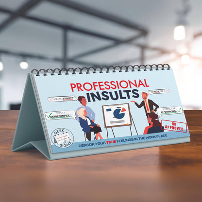 Professional Insults Gag Flip Book - Novelty Gifts