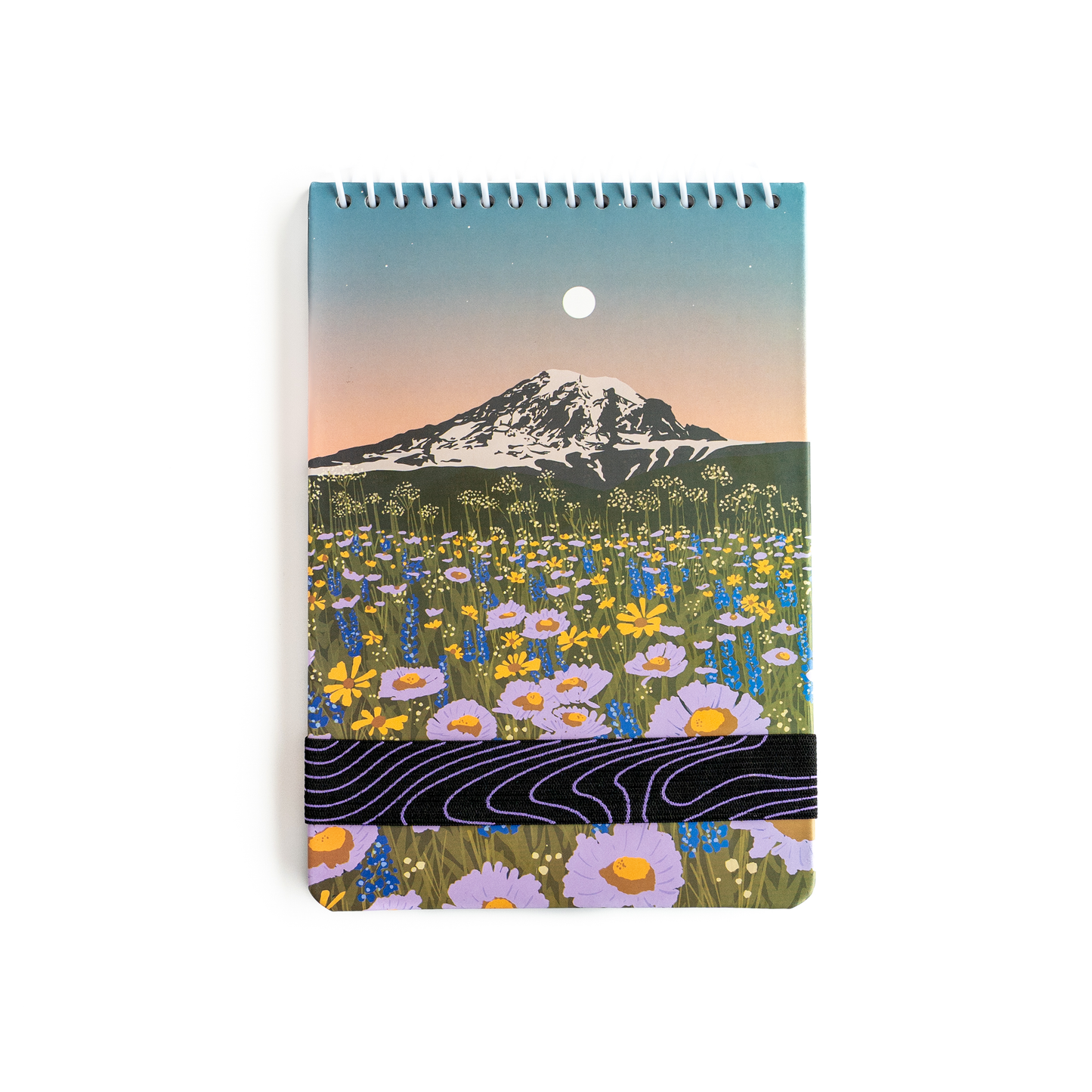 Mountain Flowers Spiral Bound Notebook