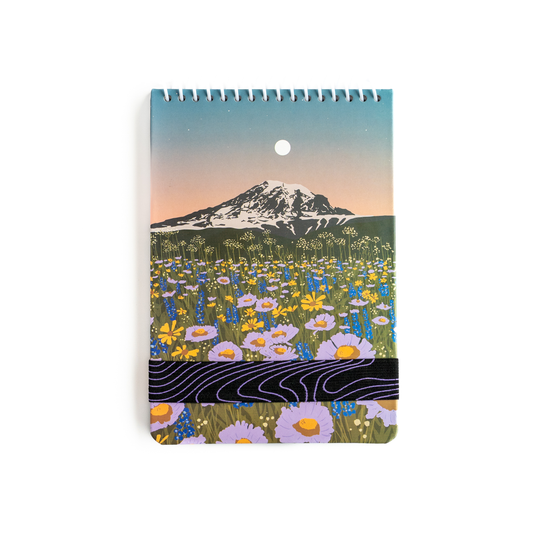 Mountain Flowers Spiral Bound Notebook