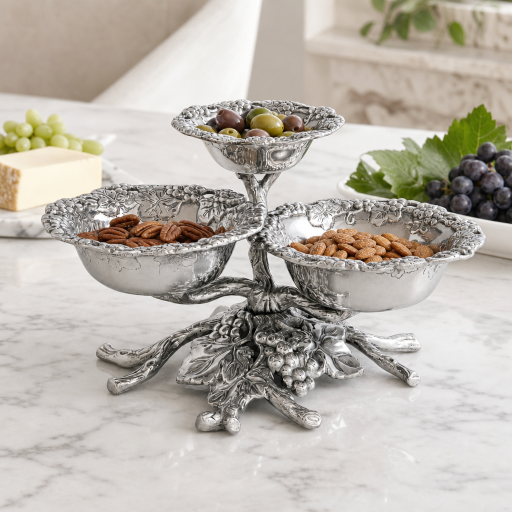 Grape 3-Tiered Bowl