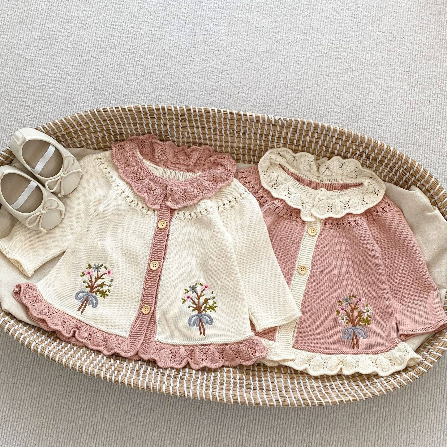 Baby Girl Embroidered Cardigan