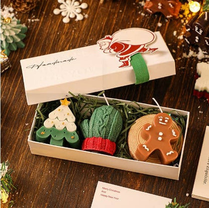 Velas Meta - Set de regalo navideño con velas de soja hechas a mano
