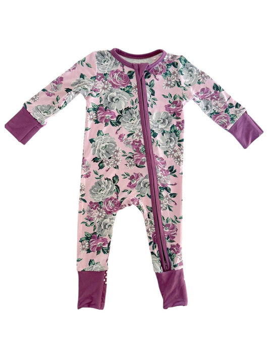 2-Way Zip Romper, Blissful Blossoms: 6 - 12 mo.