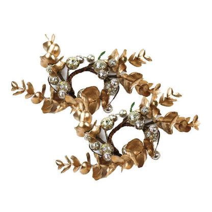 Golden Forest Taper Ring Set of 2 – Fall Autumn Decor