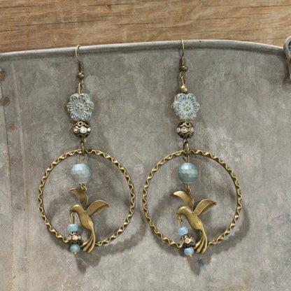 Soaring Bird Dangle Earrings