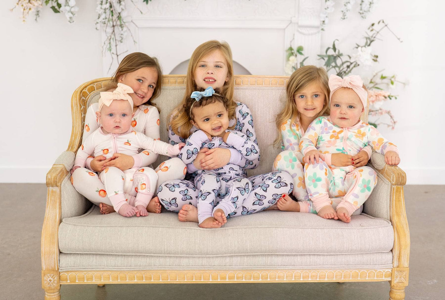 Boosh Baby - Purple Butterflies | Two-Piece Kids Bamboo Pajama Set