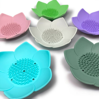 Relax Away Essentials - Shower Steamer Tray - Lotus Shape - Flexible Silicone