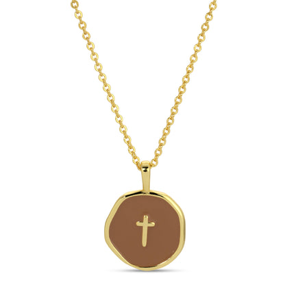 Tiny Cross Pendant Necklace