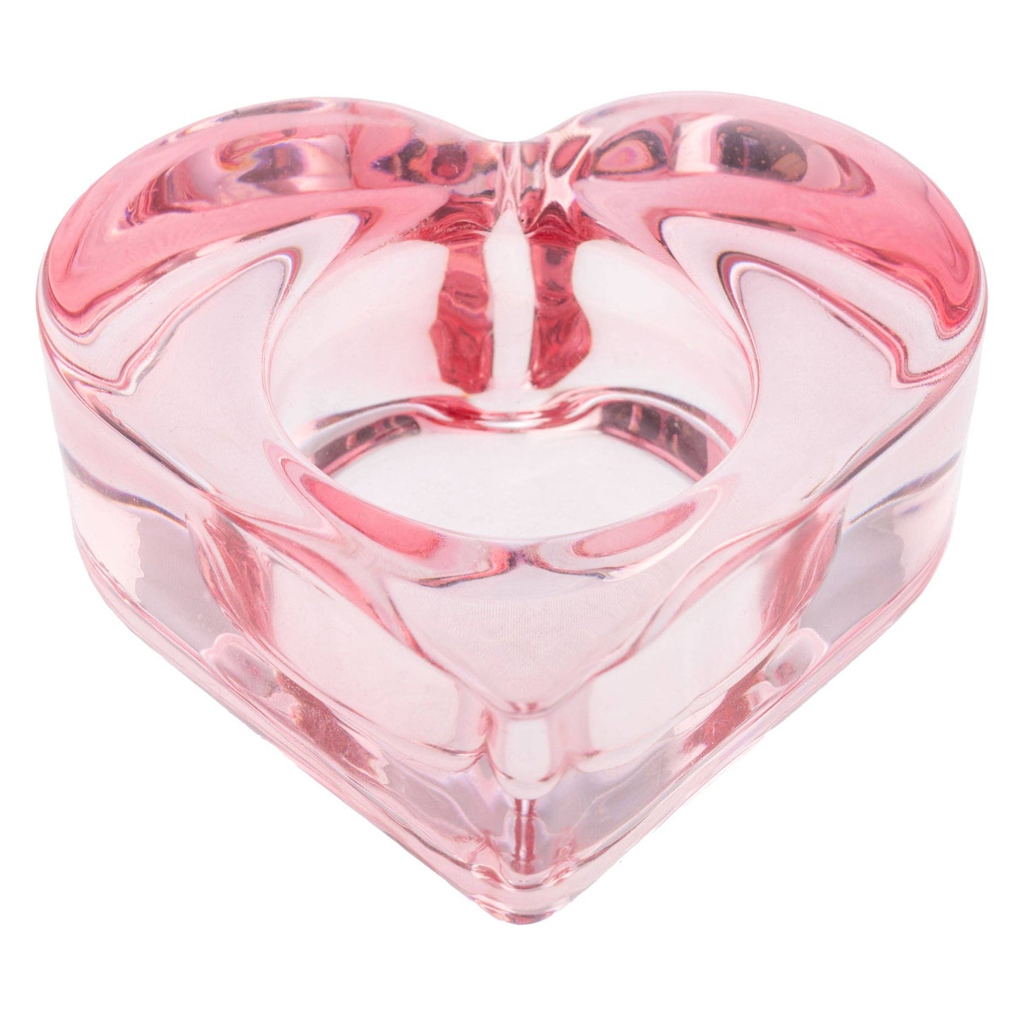 Glass Heart Tealight Holders